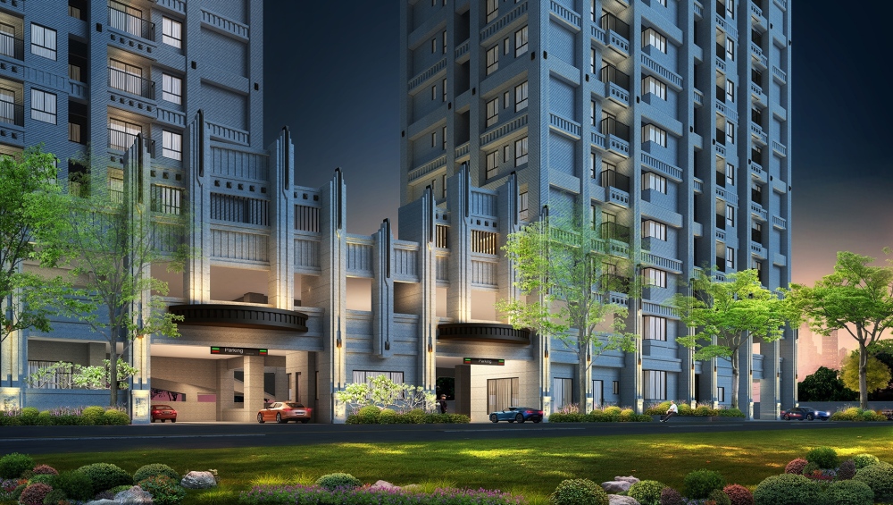 建築外觀（夜景局部）